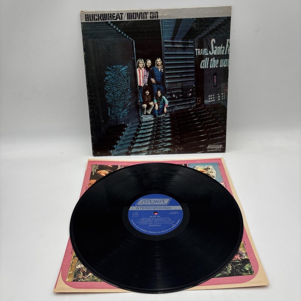 Buckwheat‎ - Movin' On 1971 Vinyl London Records PS 609 VG +